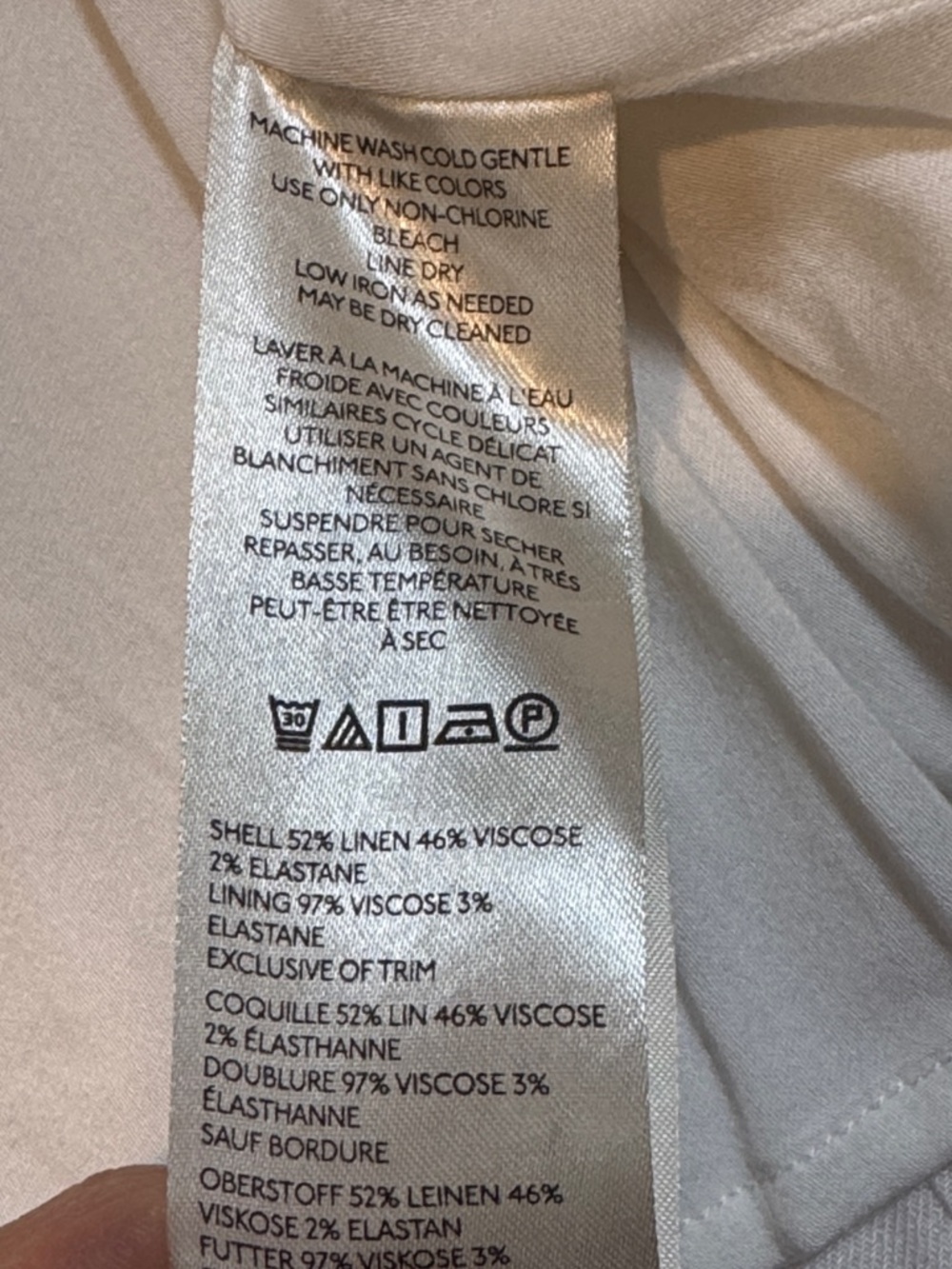 NWT By Anthropologie Sleeveless Linen Midi Dress Ivory size Medium - Picture 8 of 12